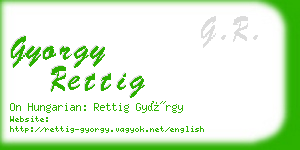 gyorgy rettig business card